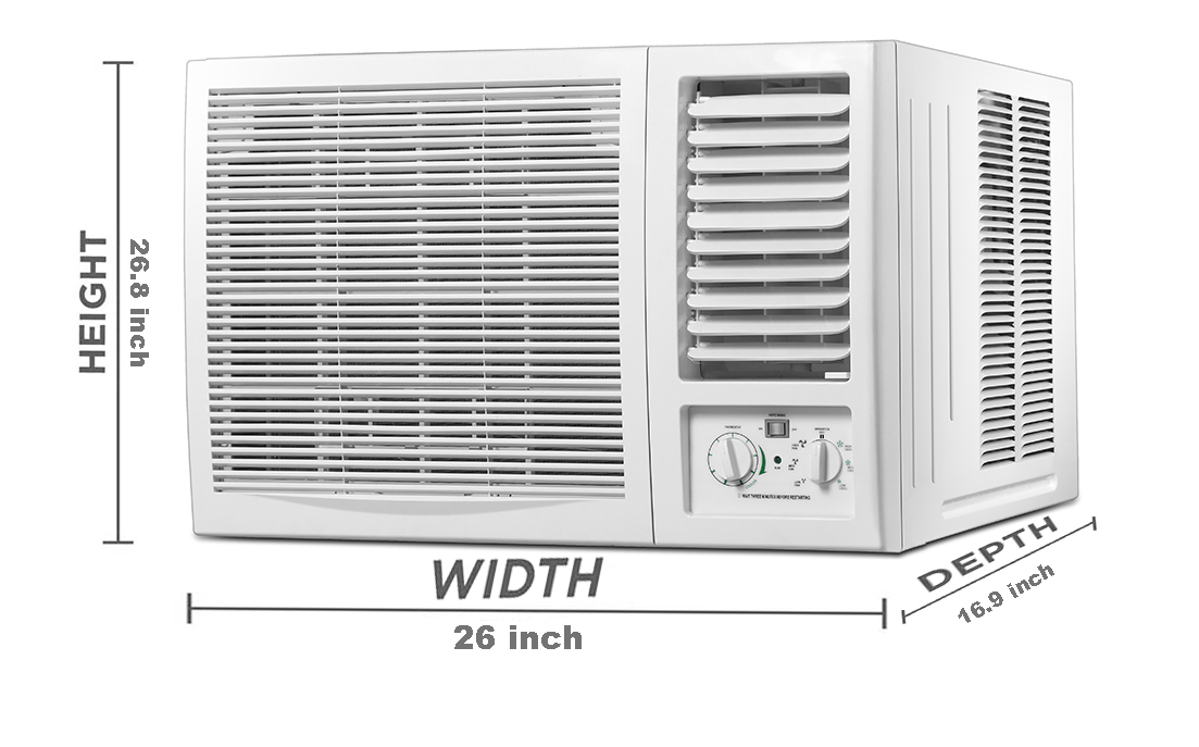 24000 Btu T1 T3 R410 Inverter Heat And Cool Quietest Window Unit Air